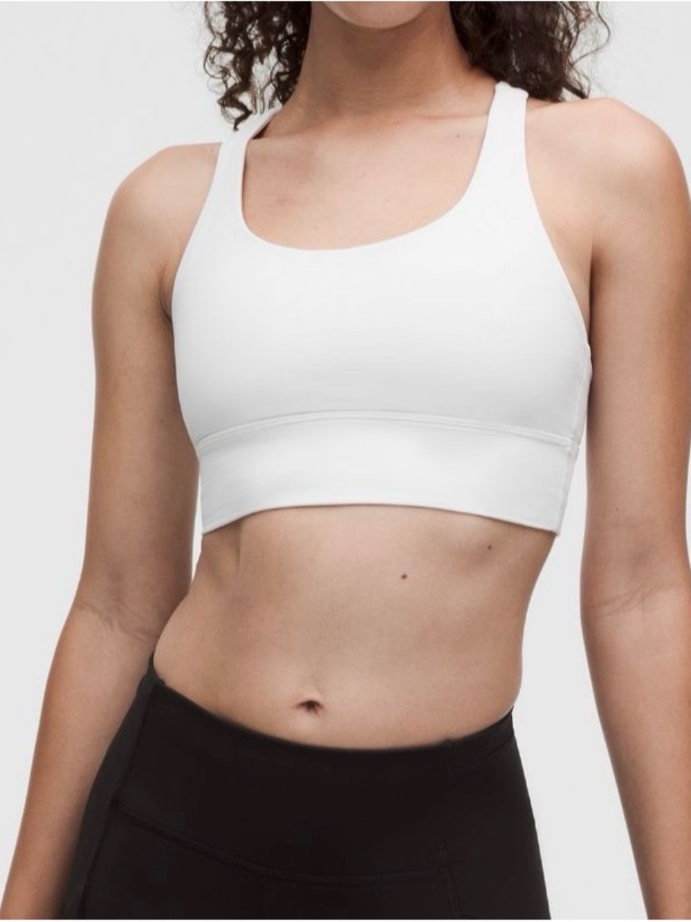 lululemon athletica energy longline bone 6 Sports Bra medium support